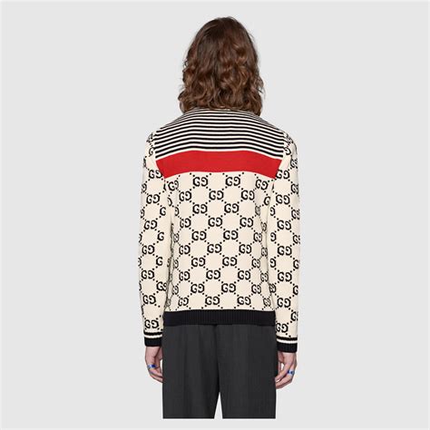 gucci intarsia cotton sweater|Gucci sweater on blackish.